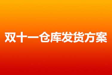 双十一仓库发货方案